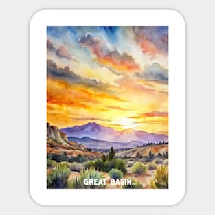 Great Basin National Park Sunset Sticker